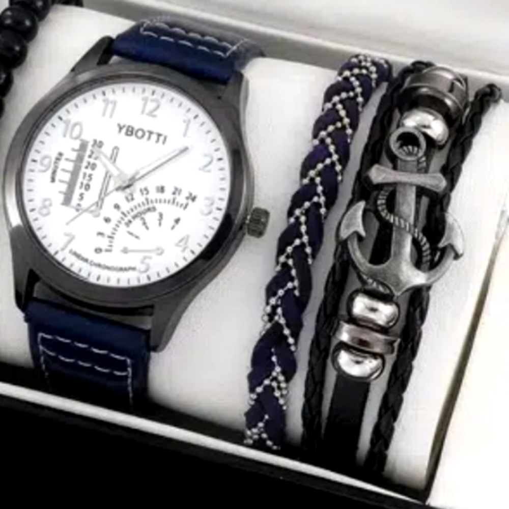Mens watch /bracelet set